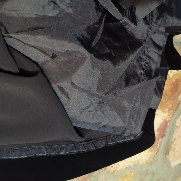 Evan Picone Vintage Black Velvet Full Midi Skirt - Picture 6 of 11